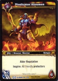 Vindicator Aluumen - The Hunt for Illidan - WoW card