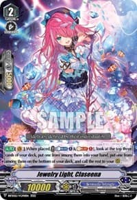 Jewelry Light, Claseena - Bushiroad Event Cards - Cardfight Vanguard card
