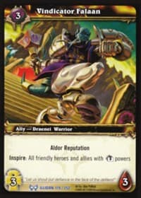 Vindicator Falaan - The Hunt for Illidan - WoW card