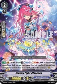 Jewelry Light, Claseena (Hot Stamped) - Bushiroad Event Cards - Cardfight Vanguard card
