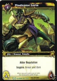 Vindicator Lorin - The Hunt for Illidan - WoW card