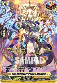 Light Dragon Deity of Honors, Amartinoa (Hot Stamped) - Bushiroad Event Cards - Cardfight Vanguard card