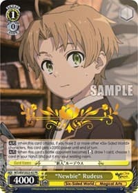 "Newbie" Rudeus (Hot Stamped) - Bushiroad Event Cards - Weiss Schwarz card