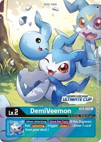 DemiVeemon - BT3-002 (Ultimate Cup 2022) - Release Special Booster 1.0 - Digimon Card Game card