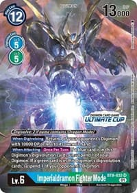 Imperialdramon Fighter Mode - BT8-032 (Ultimate Cup 2022) - New Awakening - Digimon Card Game card