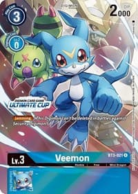 Veemon - BT3-021 (Ultimate Cup 2022) - Release Special Booster 1.0 - Digimon Card Game card