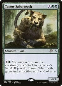 Temur Sabertooth - Unique and Miscellaneous Promos - Magic: The Gathering card