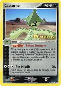 Cacturne - 27/108 (Prerelease) - Miscellaneous Cards & Products - Pokemon card