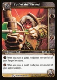 Coif of the Wicked - The Hunt for Illidan - WoW card