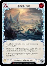 Hypothermia - Uprising - Flesh and Blood TCG card