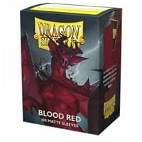 Dragon Shield Matte Sleeves - Blood Red (100-Pack) - Dragon Shield Card Sleeves - Card Sleeves card