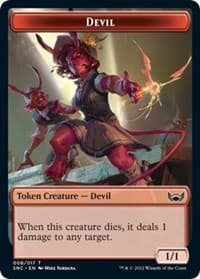 Devil // Wizard Double-Sided Token - Streets of New Capenna - Magic: The Gathering card
