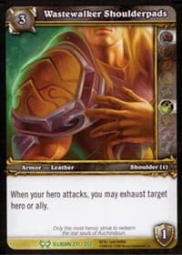Wastewalker Shoulderpads - The Hunt for Illidan - WoW card