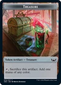 Treasure (015) // Copy Double-Sided Token - Streets of New Capenna - Magic: The Gathering card