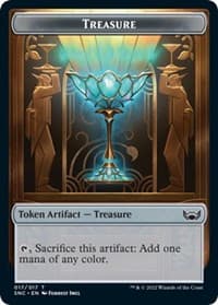 Treasure (017) // Spirit Double-Sided Token - Streets of New Capenna - Magic: The Gathering card