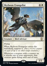 Skyboon Evangelist - Promo Pack: Streets of New Capenna - Magic: The Gathering card
