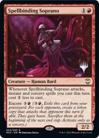 Spellbinding Soprano - Promo Pack: Streets of New Capenna - Magic: The Gathering card