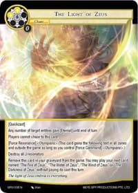 The Light of Zeus - Game of Gods: Revolution - Force of Will card