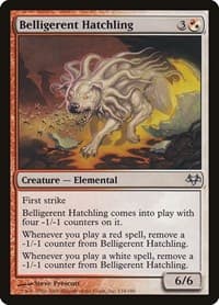 Belligerent Hatchling - Eventide - Magic: The Gathering card