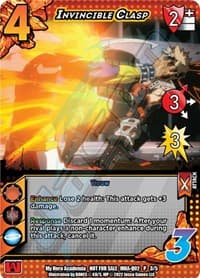 Invincible Clasp (Quirk Pack 2) - UniVersus: My Hero Academia Promo Cards - UniVersus card