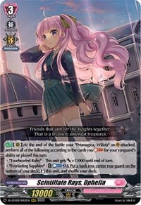 Scintillate Rays, Ophelia - D-LBT02: Lyrical Monasterio ~It's a New School Term!~ - Cardfight Vanguard card