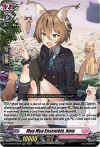 Mya Mya Ensemble, Nala - D-LBT02: Lyrical Monasterio ~It's a New School Term!~ - Cardfight Vanguard card