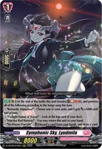 Symphonic Sky, Lyudmila - D-LBT02: Lyrical Monasterio ~It's a New School Term!~ - Cardfight Vanguard card