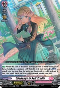 Challenge to Self, Trudie - D-LBT02: Lyrical Monasterio ~It's a New School Term!~ - Cardfight Vanguard card