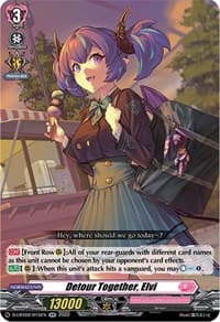 Detour Together, Elvi - D-LBT02: Lyrical Monasterio ~It's a New School Term!~ - Cardfight Vanguard card