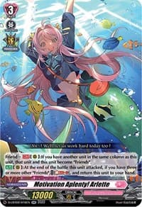 Motivation Aplenty! Arlette - D-LBT02: Lyrical Monasterio ~It's a New School Term!~ - Cardfight Vanguard card