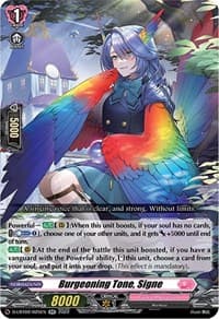 Burgeoning Tone, Signe - D-LBT02: Lyrical Monasterio ~It's a New School Term!~ - Cardfight Vanguard card