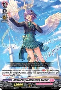 Blessed Ray of Clear Skies, Rahsiel - D-LBT02: Lyrical Monasterio ~It's a New School Term!~ - Cardfight Vanguard card