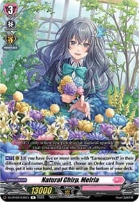 Natural Chirp, Melria - D-LBT02: Lyrical Monasterio ~It's a New School Term!~ - Cardfight Vanguard card