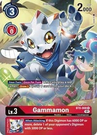 Gammamon (Alternate Art) - New Awakening - Digimon Card Game card