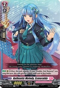 Authentic Melody, Esmeralda - D-LBT02: Lyrical Monasterio ~It's a New School Term!~ - Cardfight Vanguard card