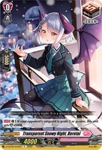 Transparent Snowy Night, Beretoi - D-LBT02: Lyrical Monasterio ~It's a New School Term!~ - Cardfight Vanguard card