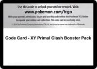 Code Card - Primal Clash Booster Pack - XY - Primal Clash - Pokemon card