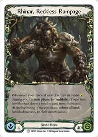 Rhinar, Reckless Rampage - History Pack Vol.1 - Flesh and Blood TCG card