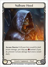 Nullrune Hood - History Pack Vol.1 - Flesh and Blood TCG card