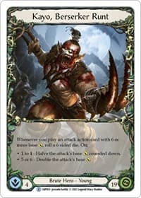 Kayo, Berserker Runt - History Pack Vol.1 - Flesh and Blood TCG card