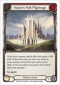 Nature's Path Pilgrimage (Red) - History Pack Vol.1 - Flesh and Blood TCG card