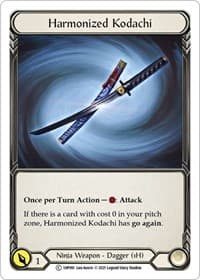 Harmonized Kodachi (1HP091) - History Pack Vol.1 - Flesh and Blood TCG card