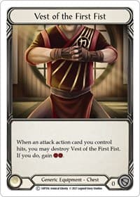 Vest of the First Fist - History Pack Vol.1 - Flesh and Blood TCG card
