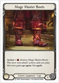 Mage Master Boots - History Pack Vol.1 - Flesh and Blood TCG card