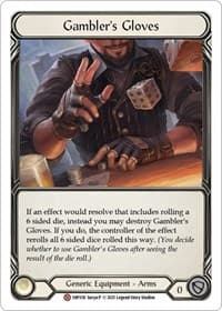 Gambler's Gloves - History Pack Vol.1 - Flesh and Blood TCG card