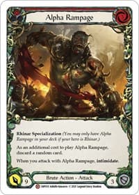 Alpha Rampage - History Pack Vol.1 - Flesh and Blood TCG card