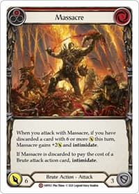 Massacre - History Pack Vol.1 - Flesh and Blood TCG card