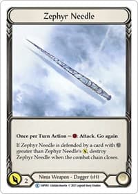 Zephyr Needle (1HP093) - History Pack Vol.1 - Flesh and Blood TCG card
