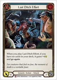 Last Ditch Effort - History Pack Vol.1 - Flesh and Blood TCG card
