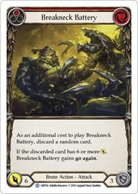 Breakneck Battery (Red) - History Pack Vol.1 - Flesh and Blood TCG card